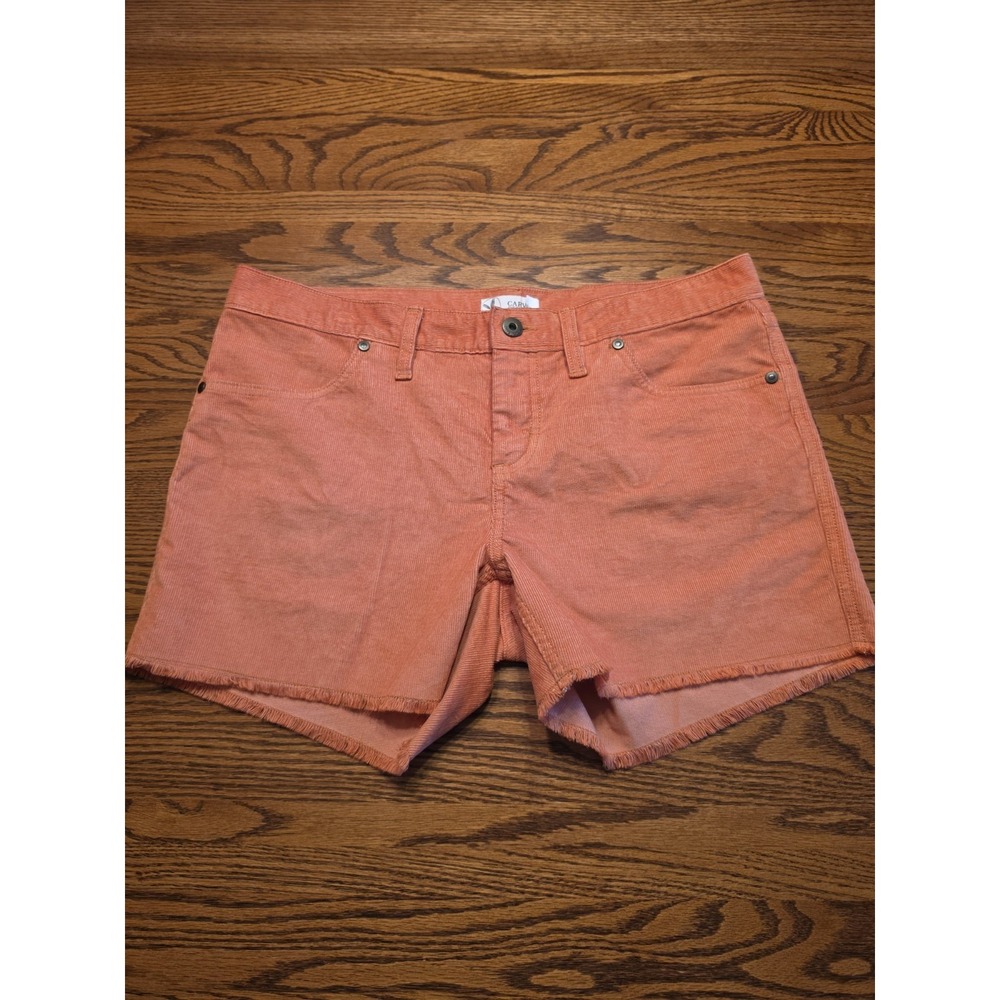 Carve Designs Oahu Corduroy Shorts Womens Size 6 Orange 4" Inseam